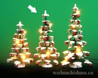 Baum beleuchtet Puppenstube Weihnachtsbaum beleuchtete Puppenstubenbäume Schneebaum Chrisbaum nit Beleuchtung Weihnachtsbaum Eisenbahn