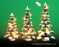 Baum beleuchtet Erzgebirge Bäume mit Beleuchtung beleuchteter Weihnachtsbaum mit Kugeln Tannenbaum Schnee Kugel Seiffen