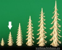Seiffen Weihnachtshaus - Spanbaum Holz offener Baum Erzgebirge 9 cm - Bild 1