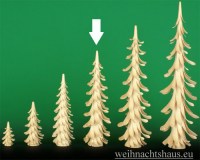 Seiffen Weihnachtshaus - Spanbaum, Holz offener Span Erzgebirge 20 cm - Bild 1