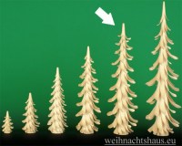 Seiffen Weihnachtshaus - Spanbaum-  Holz offener Span Erzgebirge 25 cm - Bild 1