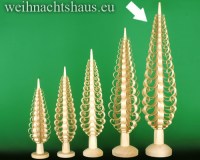 Seiffen Weihnachtshaus - Spanbaum 50 cm Erzgebirge mit gerollten Span 50cm - Bild 1
