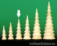 Seiffen Weihnachtshaus - Baum aus Holz gedrechselt Erzgebirge 10 cm - Bild 1
