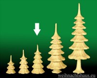 Seiffen Weihnachtshaus - Baum aus Holz geschnitzt Erzgebirge Kerben  8,0cm - Bild 1