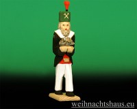 Seiffen Weihnachtshaus - Bergmann geschnitzt aus Holz mit Erzstein - Bild 1