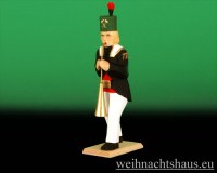 Seiffen Weihnachtshaus - Bergmann geschnitzt aus Holz mit Russischhorn - Bild 1