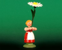 Seiffen Weihnachtshaus - Wiesenblumenkind 11cm Margerite - Bild 1
