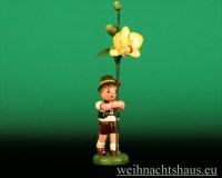 Seiffen Weihnachtshaus - Blumenjunge 11,5cm Orchidee - Bild 1