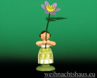 Seiffen Weihnachtshaus - Wiesenblumenkind 11cm Leberblume - Bild 1