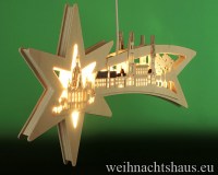Seiffen Weihnachtshaus - Doppelbogen Sternenschweif Dresdener Frauenkirche - Bild 2