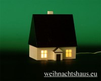Seiffen Weihnachtshaus - Haus zum Beleuchten 8,5 cm dunkel - Bild 1