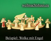 Seiffen Weihnachtshaus - Wolke natur 2-stufig - Bild 2