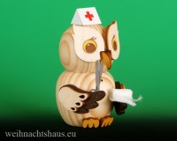Eule Neuheit 2025 Kuhnert Eulen aus Holz Krankenschwester 