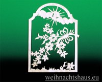 Seiffen Weihnachtshaus - Fensterbild neutral Sommerfenster - Bild 1