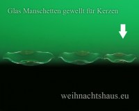 Glas Tropfschutz für Pyramidenkerzten Manschette Glasmanschette