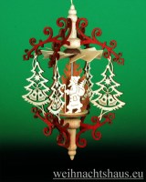 Seiffen Weihnachtshaus - Hängepyramide Tanne mit Weihnachtsmann - Bild 1