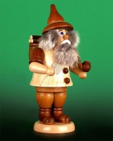 Seiffen Weihnachtshaus - <!--03-->Räuchermann Wichtel groß Waldarbeiter - Bild 1