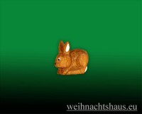 Seiffen Weihnachtshaus - Hase klein liegend - Bild 1