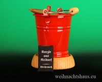 Räucherofen Huss als Eimer für Räucherkerzen aus dem Erzgebirge
