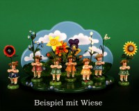 Seiffen Weihnachtshaus - Sommerhutblumenmädchen 11 cm Heckenrose NEU 2013 - Bild 2