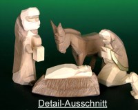 Krippe Figuren geschnitzt Erzgebirge Seiffen Kaden Schnitzerei