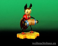 Seiffen Weihnachtshaus - Käfer Hirschkäfer Ziehharmonika - Bild 1