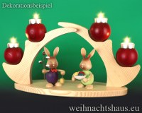 Schwibbogen modern moderne Schwibbögen aus Holz Weihnachten  ohne Figuren leer Teelichte Weihnacht Weihnachtsdeko Tischdeko Osterdeko