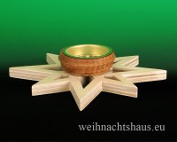 Kerzenleuchter Holz Weihnacht Stern Erzgebirge Teelichtleuchter