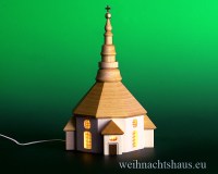Kirche aus Holz Erzgebirge zum Beleuchten für Kurrende