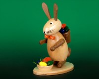 Osterhase Erzgebirge Ostern Hase mit Eierkorb Osterhäschen Osterhasen aus Holz Osterschmuck günstig kaufen traditionell