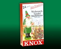 Seiffen Weihnachtshaus -  Knox Räucherkerzen Sandel-Weihrauch - Bild 1