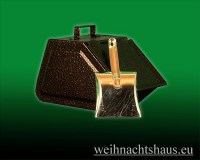 Seiffen Weihnachtshaus - Räucherofen aus Metall altdeutscher Kohlenkasten - Bild 2