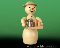 Seiffen Weihnachtshaus - Kugelschneefrau mit Tablett und Bierkrug Neuheit 2017 - Bild 1