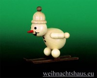 Schneemann Skispringer Figur Wagner Absprung Wagnerschneemann Erzgebirge