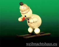 Seiffen Weihnachtshaus - Kugelschneemann Schanze Schneemann am Start - Bild 1