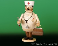 Seiffen Weihnachtshaus - <!--11-->Räuchermann Max  der Arzt - Bild 1