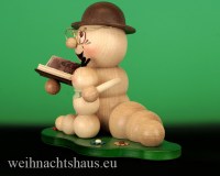 Räuchermann Opa mit Enkel Figuren Räuchermann Opafs Räucherwurm Erzgebirge