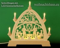 Seiffen Weihnachtshaus - Kleinschaftkerze  LED Filament Lampe E10 für Schwibbögen und Lichterketten - Bild 2