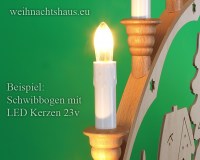 LED_23V_Schwibbogen_Kerzen_23_Volt_Spitzkerze_E10_Lampen