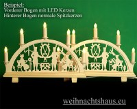 LED Kerze für Schwibbogen Schwibbogenkerzen Kerzen LEDs Spitzkerzen Riffelkerzen LEDfilament Lampe E10 für Schwibbögen und Lichterketten Schwibbogenled Beleuchtung