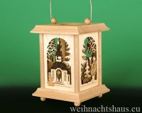 Laterne Seiffen Laternen Erzgebirge Laternenlichter für Teelicht  Seiffener Kirche Seiffenlaterne Holzlaterne Erzgebirgslaterne Laternendeko