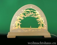 Schwibbogen modern Schwibbögen moderne Lichterbögen ohne Figuren leerer Wald Bogen Weihnacht aus Holz selbst dekorieren
