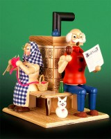 Seiffen Weihnachtshaus - <!--12-->Räucherofen Oma und Opa - Bild 1