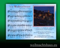 Seiffen Weihnachtshaus - Postkarte Lieder Weihnachtszeit - Bild 1