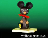 Maus aus Holz Mäuse mit Laterne Nachtwächter Figur Erzgebirge Zenker Volker Ralf