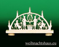 Seiffen Weihnachtshaus - Magnet Erzgebirge Kühlschrankmagnet aus Holz Erzgebirgsmotiv - Bild 1