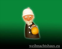 Wichtel Erzgebirge Figur aus Holz Miniatur Bergwichtel Traditionell
