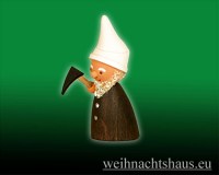 Seiffen Weihnachtshaus - Miniatur Bergwichtel mit Hacke - Bild 1