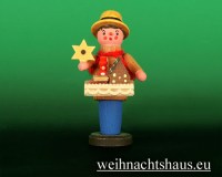 Seiffen Weihnachtshaus - Miniatur 5,5cm Pfefferkuchenmann - Bild 1