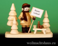 Thiel Erzgebirge Winterkinder erzgebirgische Winterfiguren Dekofigur Thielfiguren  Weihnachtsbaumverkäufer - Bild 1